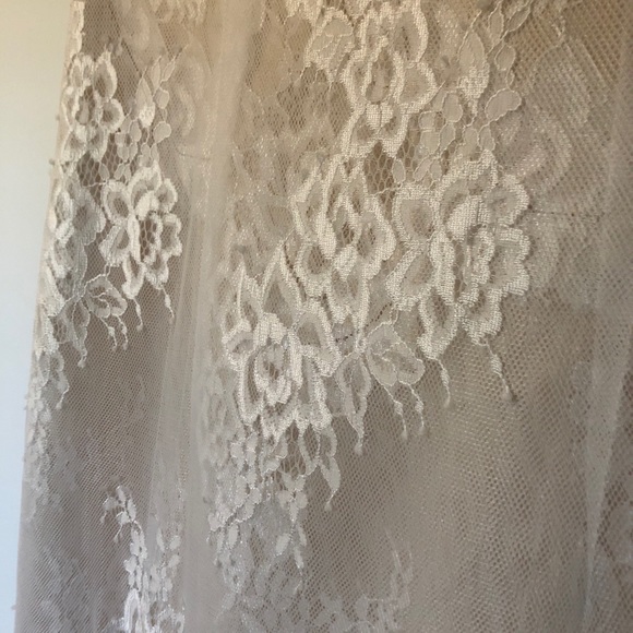 Handcrafted Lace Fishtail Wedding Dress - Picture 2 of 7